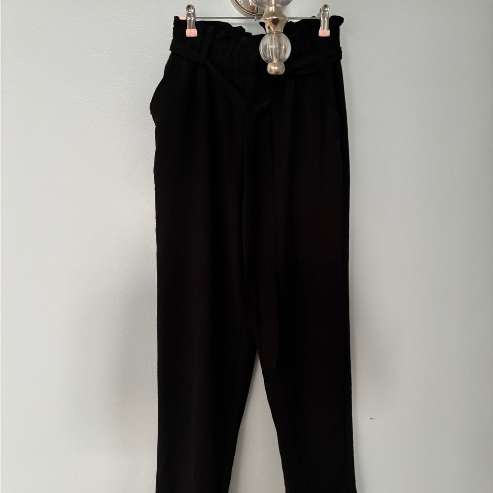Black High-Waisted Pants